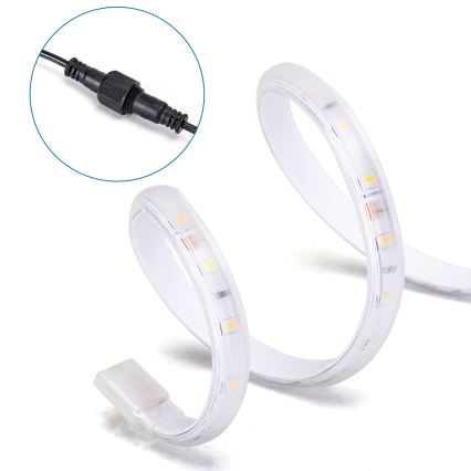 Aigostar - Dimmbarer Solar-LED-Streifen LED/20W/3,2V 20 m 6500K IP65 + Fernbedienung