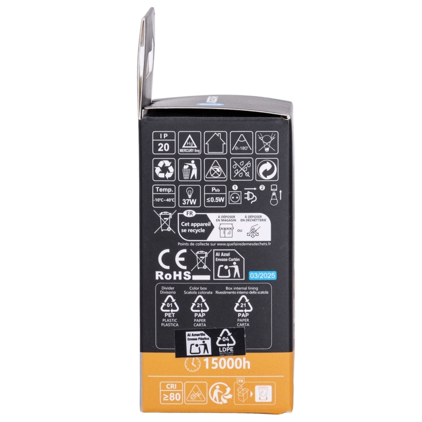 Aigostar - Dimmbare LED RGBW-Glühbirne G45 E27/4,8W/230V 3000K + Fernbedienung