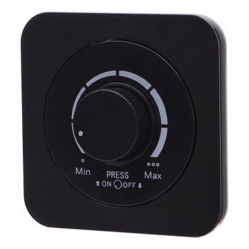 Aigostar - Dimmer mit Rahmen, 250V/10A, schwarz