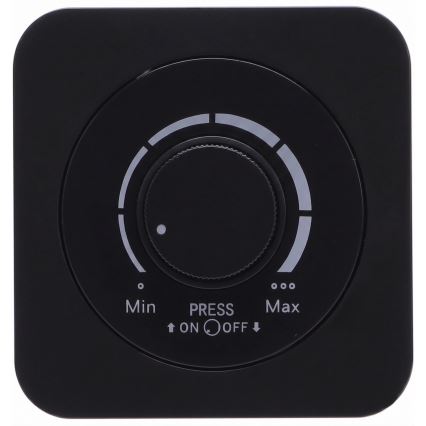 Aigostar - Dimmer mit Rahmen, 250V/10A, schwarz