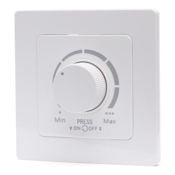 Aigostar - Dimmer mit Rahmen 250V/10A weiß