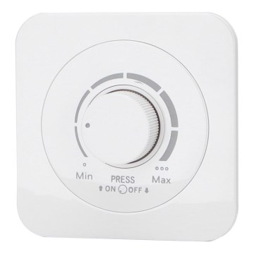 Aigostar - Dimmer mit Rahmen 250V/10A weiß