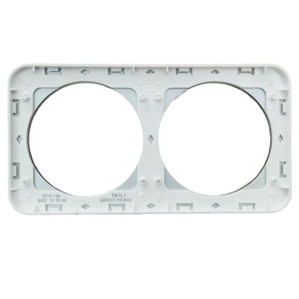 Aigostar - Doppel-Fotorahmen aus Glas, silberfarben