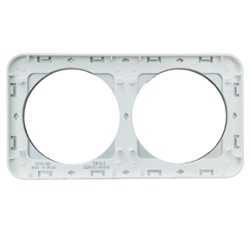 Aigostar - Doppel-Fotorahmen aus Glas, silberfarben