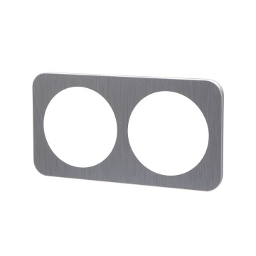 Aigostar - Doppelrahmen aus Aluminium, silberfarben