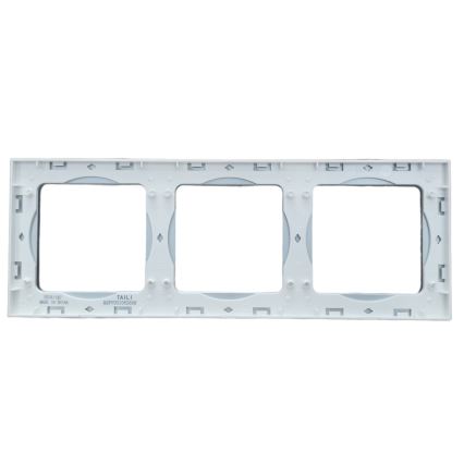 Aigostar - Dreifach-Fotorahmen aus Glas, silberfarben