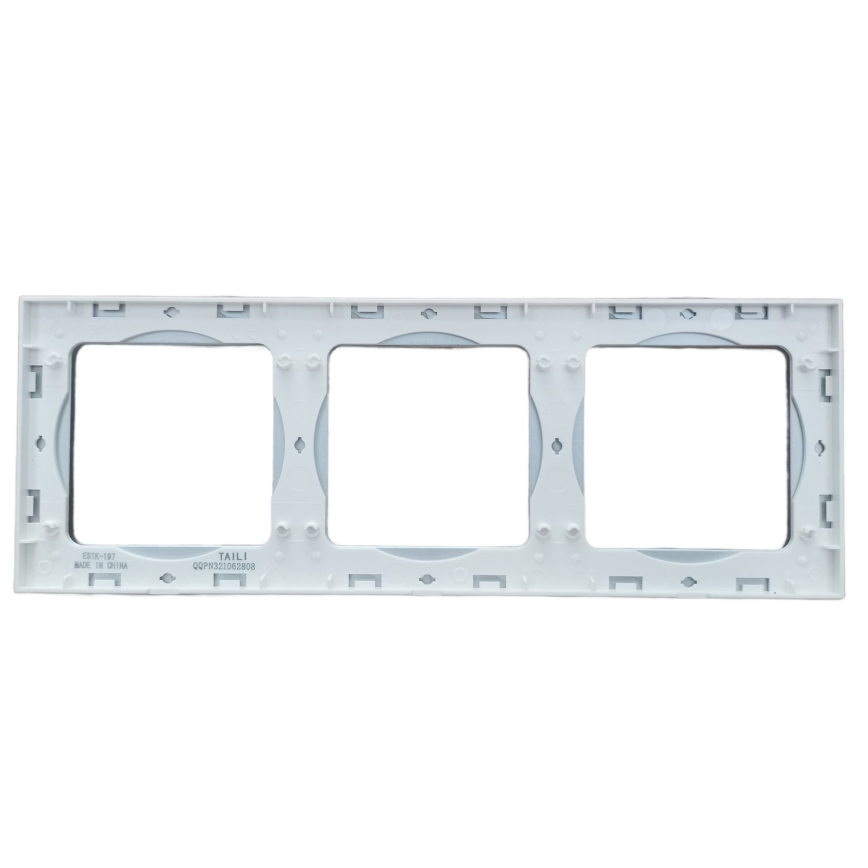 Aigostar - Dreifach-Fotorahmen aus Glas, silberfarben