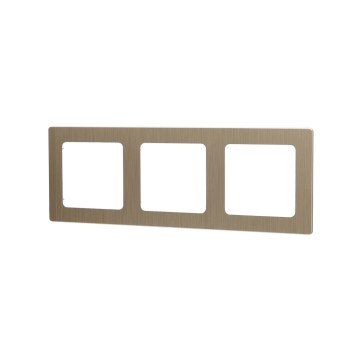 Aigostar - Dreifachrahmen aus Aluminium, goldfarben
