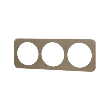 Aigostar - Dreifachrahmen aus Aluminium, goldfarben