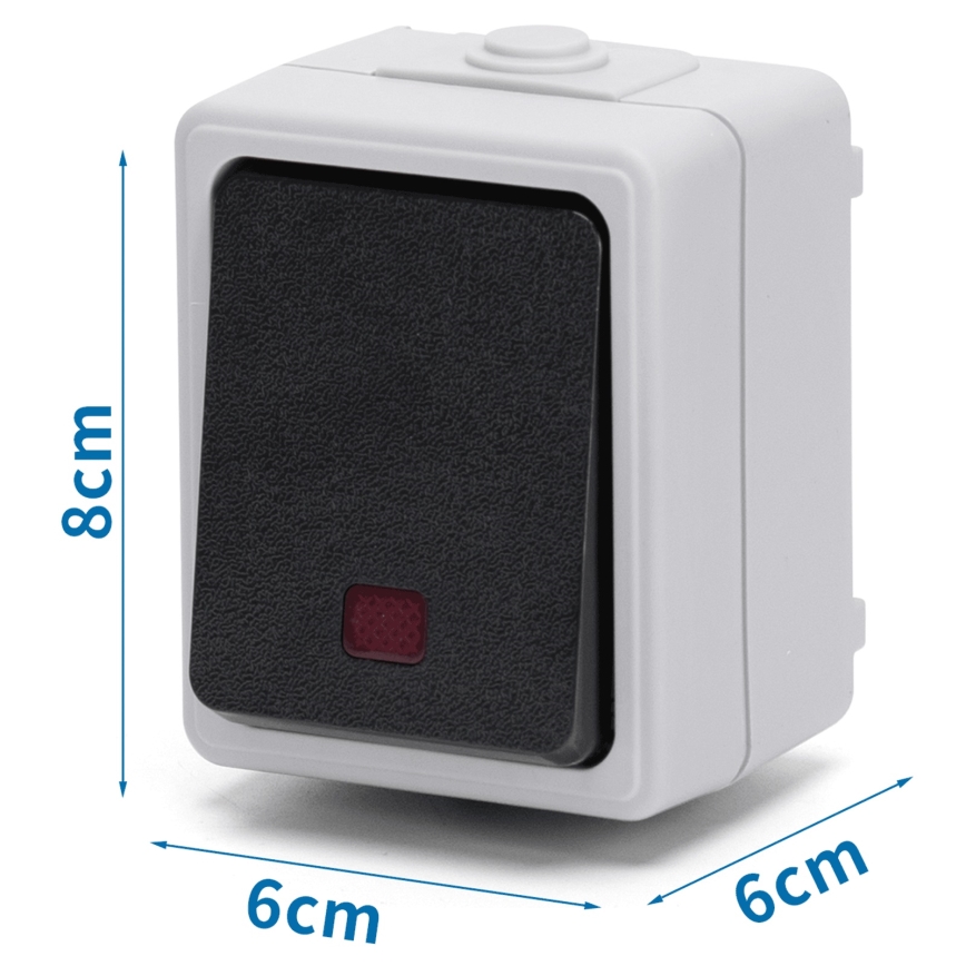 Aigostar - Ein-Tasten-Schalter IP54