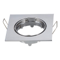 Aigostar - Einbaurahmen für GU10-Einbaustrahler 8,2x8,2 cm glänzender Chrom
