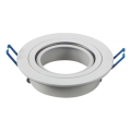 Aigostar - Einbaurahmen für GU10-Einbaustrahler Ø 9,1 cm, weiß
