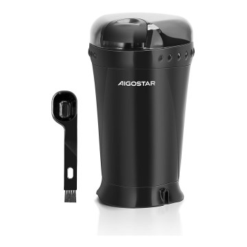 Aigostar - Elektrische Kaffeebohnenmühle 60g 200W/230V schwarz