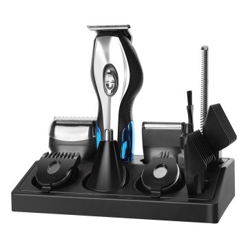 Aigostar - Haartrimmer mit Zubehör 6in1 5W/5V schwarz
