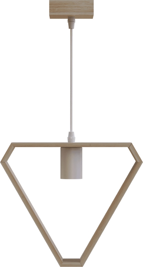 Aigostar - Hängeleuchte 1xE27/60W/230V beige