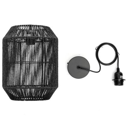 Aigostar - Hängeleuchte 1xE27/60W/230V schwarz
