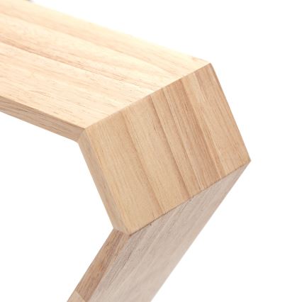 Aigostar - Hängeleuchte aus Kiefernholz mit Kabelaufhängung, 1xE27/60W/230V