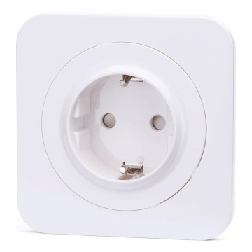 Aigostar - Haushaltssteckdose mit SCHUKO-Rahmen, 250 V, weiß
