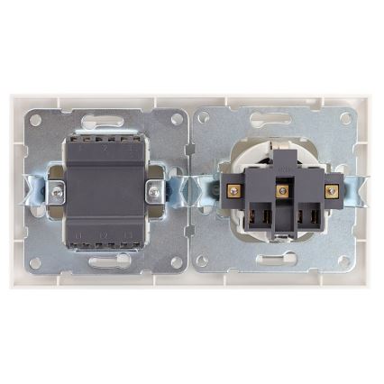 Aigostar - Hausschalter mit einer Steckdose 1x16A/250V