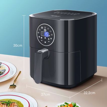 Aigostar - Heißluftfritteuse 1500W/230V 3,5l schwarz