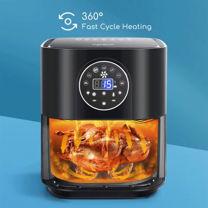 Aigostar - Heißluftfritteuse 1500W/230V 3,5l schwarz