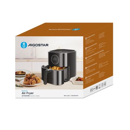 Aigostar - Heißluftfritteuse 1500W/230V 3,5l schwarz