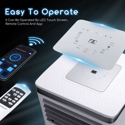 Aigostar - Intelligente mobile Klimaanlage 1003W/230V Wi-Fi + FB