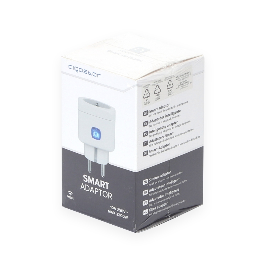 Aigostar - Intelligente Steckdose F 2300W Wi-Fi Tuya
