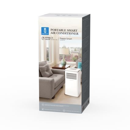 Aigostar - Smarte mobile Klimaanlage 3-in-1 1003W/230V 9000 BTU Wi-Fi weiß + Fernbedienung