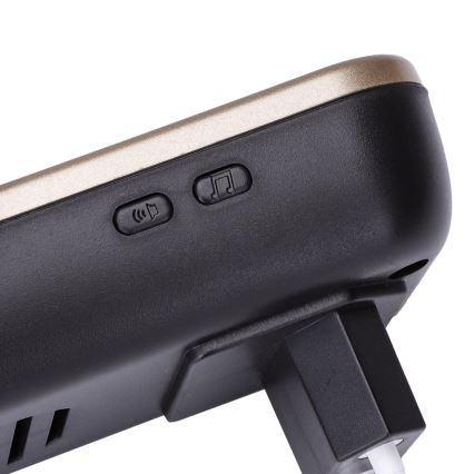 Aigostar - Funkklingel für Steckdose 230V/12V IP44 schwarz