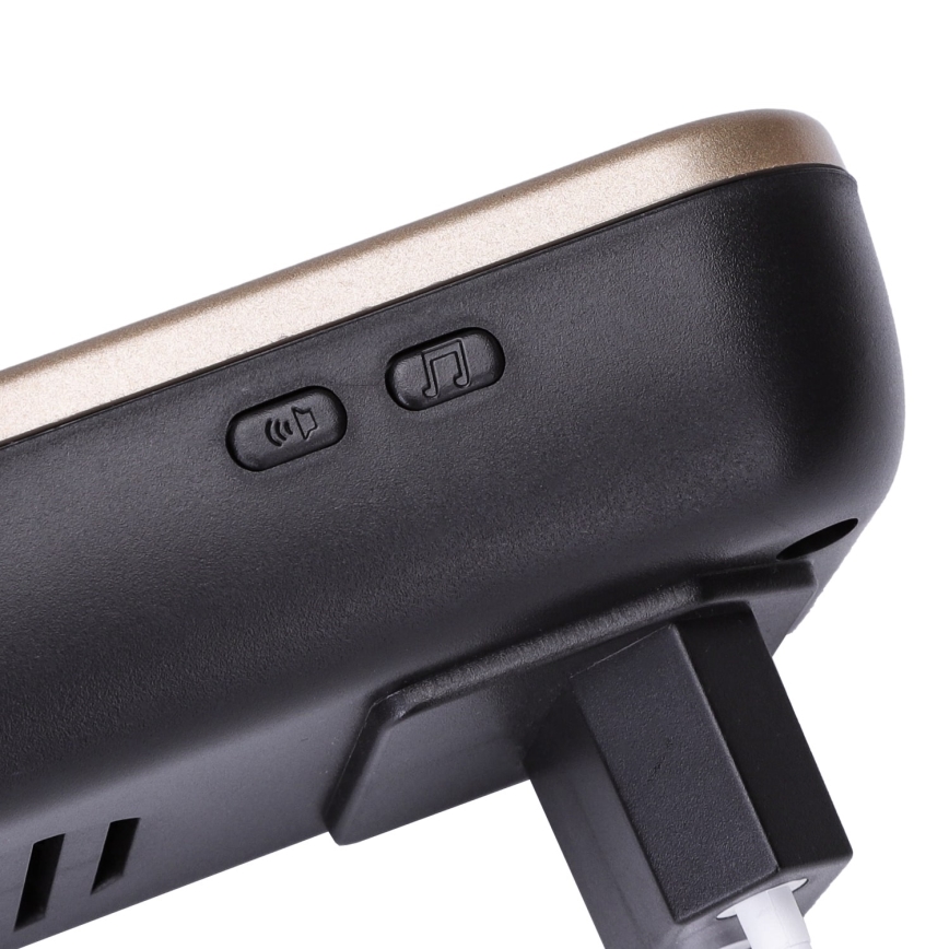 Aigostar - Funkklingel für Steckdose 230V/12V IP44 schwarz