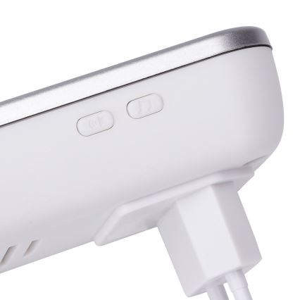 Aigostar - Kabellose Steckdosen-Türklingel 230V/12V IP44 weiß