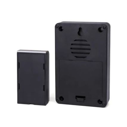 Aigostar - Kabellose Türklingel 3xAA/12V IP44 schwarz/kupfern