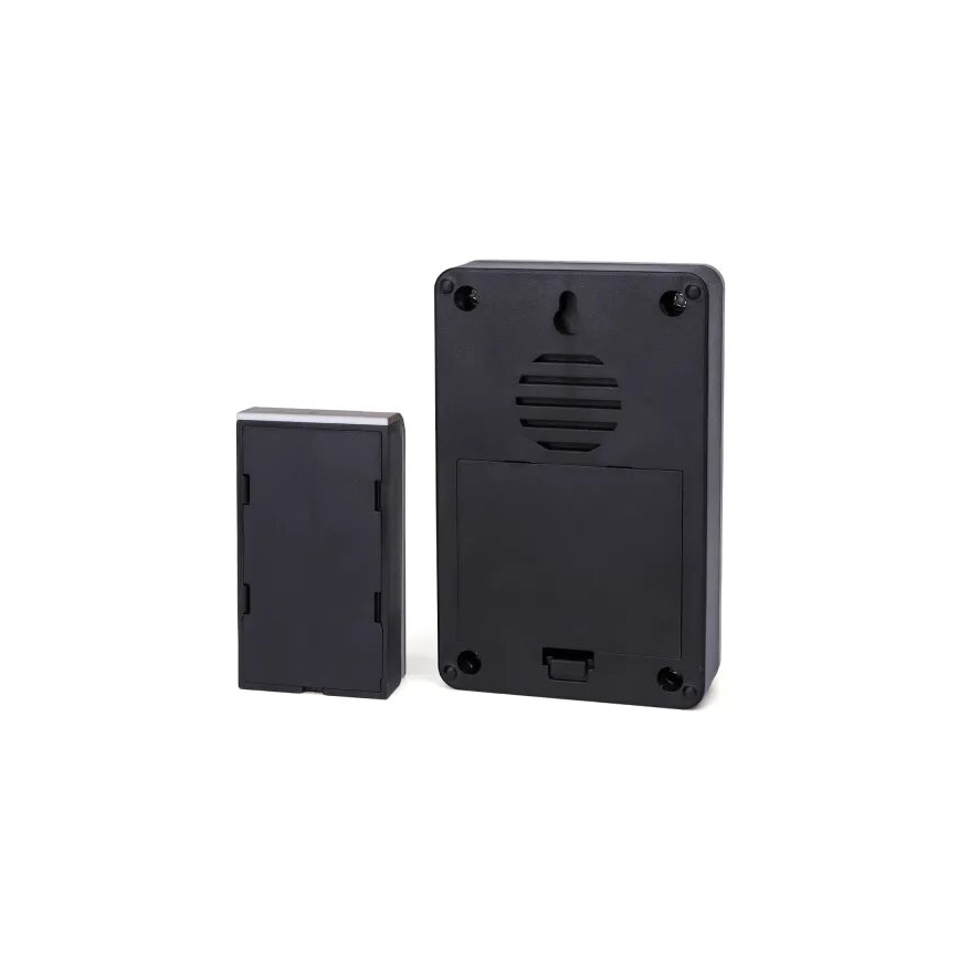 Aigostar - Kabellose Türklingel 3xAA/12V IP44 schwarz/kupfern