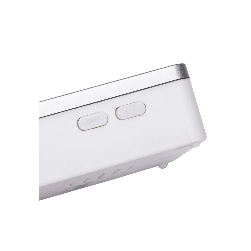 Aigostar - Kabellose Türklingel 3xAA/12V IP44 weiß/silbern