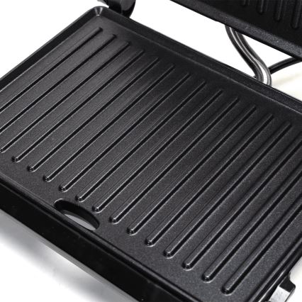 Aigostar - Kontaktgrill 1000W/230V schwarz/matt Chrom