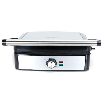 Aigostar - Kontaktgrill 2200W/230V schwarz/Edelstahl