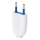 Aigostar - Kunststoffstecker, 2-polig, 10 A / 250 V, weiß