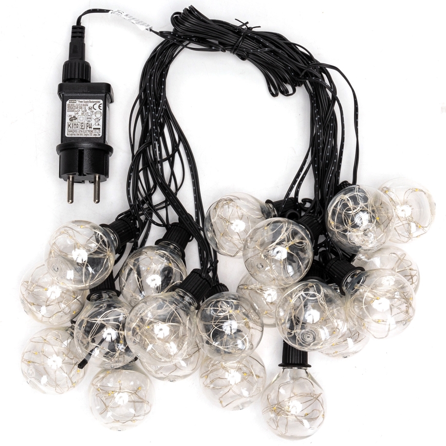 Aigostar - LED-Lichterkette für den Außenbereich, 160 LEDs, 10 m, Schutzart IP44, kaltweiß
