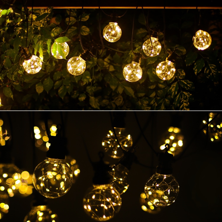 Aigostar - LED Außen dekorační řetěz 10xLED/8m IP44 warm-weiβ