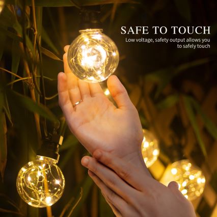 Aigostar - LED Außen dekorační řetěz 10xLED/8m IP44 warm-weiβ