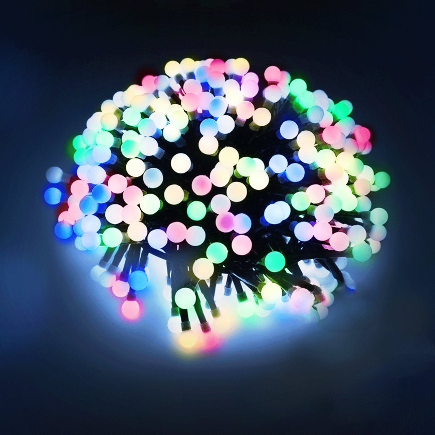 Aigostar - LED-Außen-Lichterkette 100 LED/8 Funktionen 10,3 m IP44 mehrfarbig