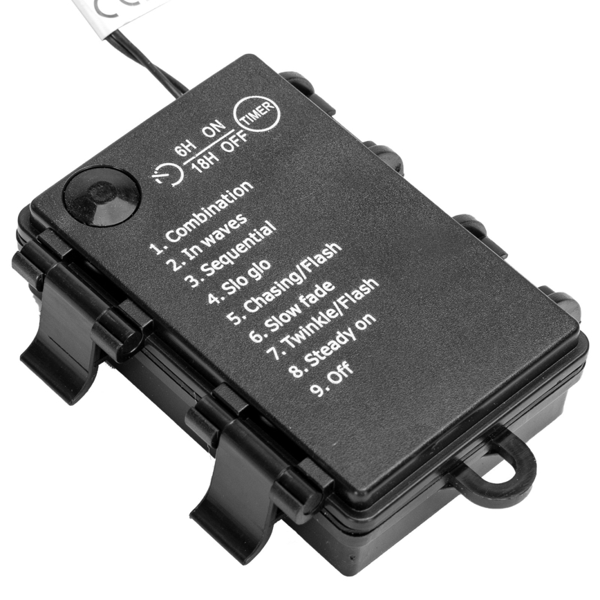 Aigostar - LED-Außen-Lichterkette 100 LED/8 Funktionen 10,3 m IP44 mehrfarbig