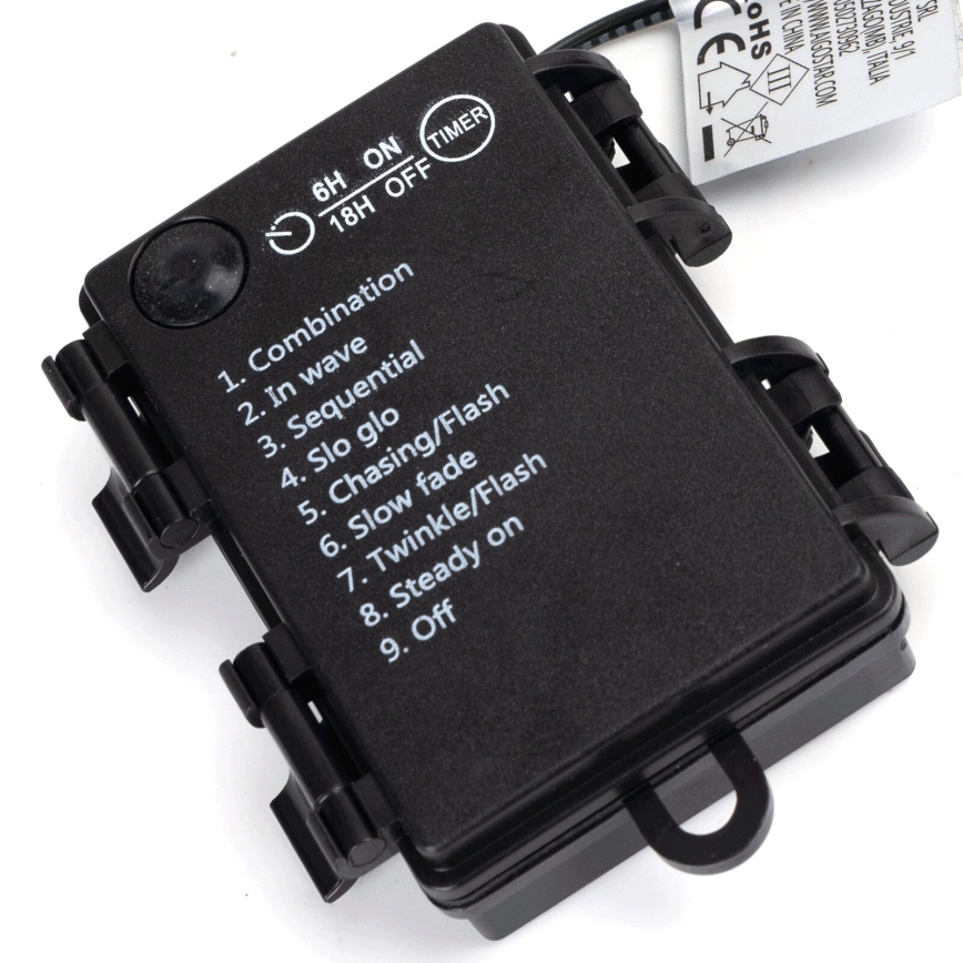 Aigostar - LED Außen-Lichterkette 150xLED/8 Funktionen 3xAA 15,3m IP44 mehrfarbig