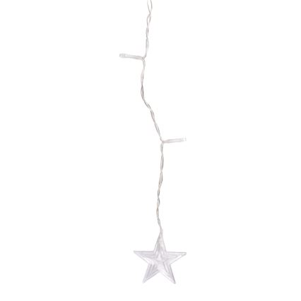 Aigostar - LED-Außenlichterkette, 168 LEDs / 8 Funktionen, 3 × 1,5 m, IP44, warmweiß, Sterne