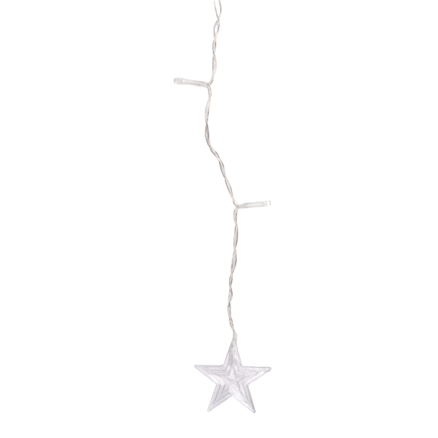 Aigostar - LED-Außenlichterkette, 168 LEDs / 8 Funktionen, 3 × 1,5 m, IP44, warmweiß, Sterne