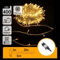 Aigostar - LED-Außen-Lichterkette 400 LEDs/8 Funktionen 20 m IP44 warmweiß