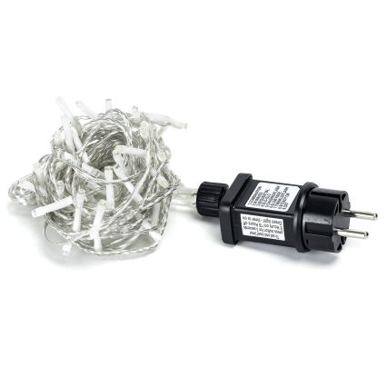 Aigostar - LED-Außen-Lichterkette 50 LEDs/8 Funktionen 8 m IP44 warmweiß