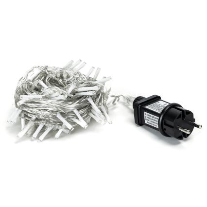 Aigostar - LED-Außen-Lichterkette 50 LEDs/8 Funktionen 8m IP44 kaltweiß