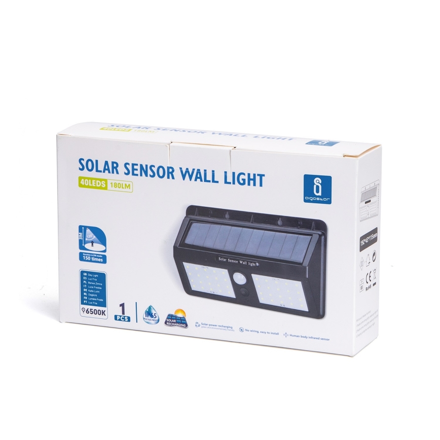 Aigostar - LED Außen-Solarleuchte mit Sensor LED/2,29W/5,5V IP65